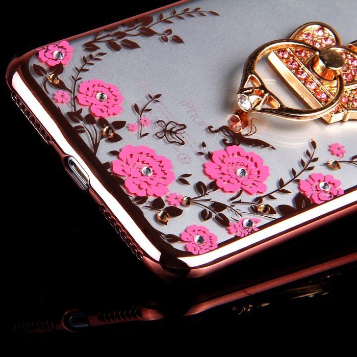 iPhone 7 Plus Case, PHEZEN Clear Soft TPU Protective Case Back Cover with Beautiful Cherry Blossom Flower Series... N92