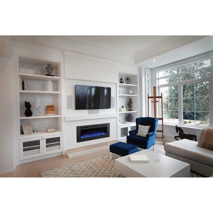 Napoleon Allure Phantom Linear Wall Mount Electric Fireplace with Mesh Screen N2