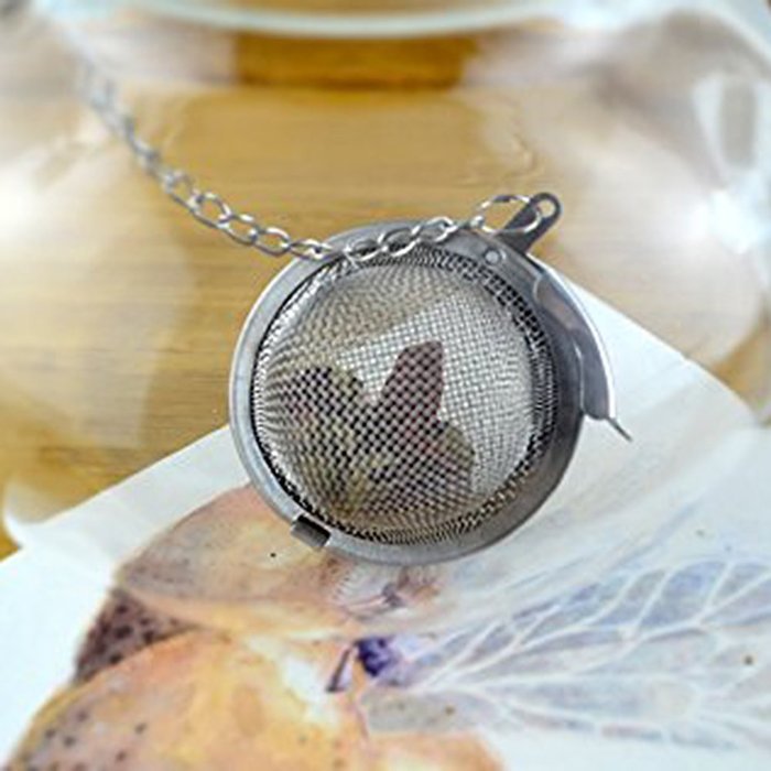 ReFaXi Stainless Steel Spoon Filter Ball Infuser Tea Single Cup Leaves Mesh Strainer 9CM Silver for Loose Leaf...