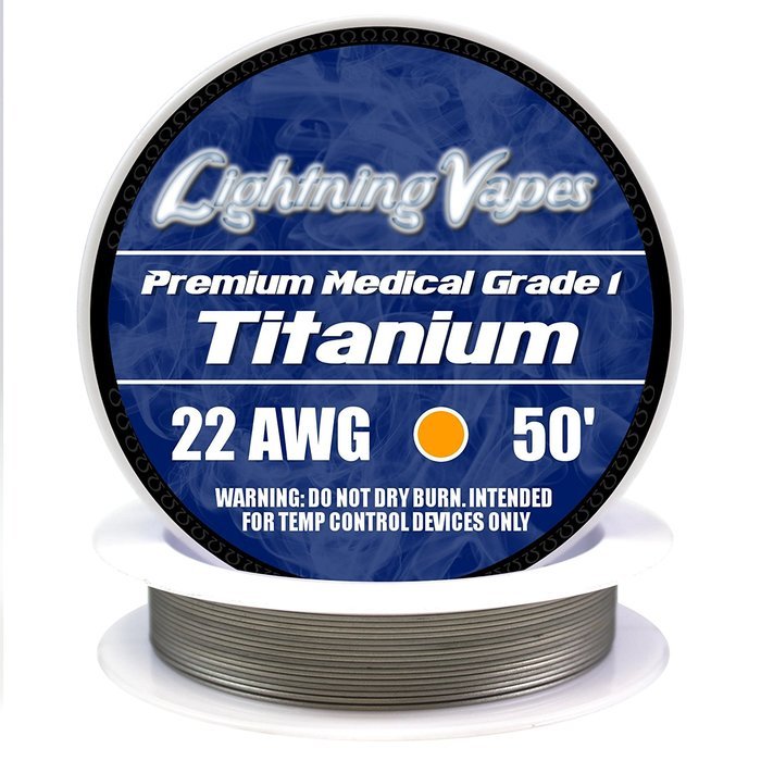 LV Titanium Grade 1 Wire 22 AWG - 50'