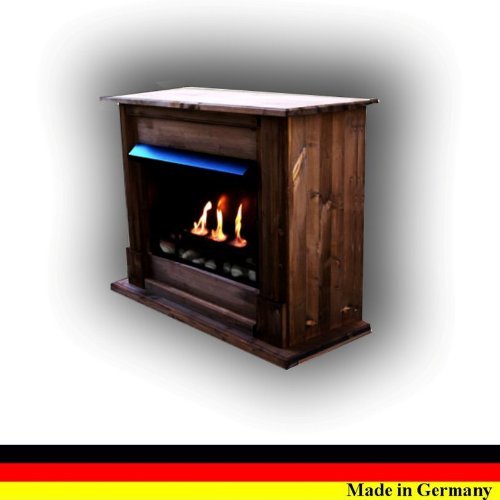 Gel + Ethanol Fire-Places Emily Premium - Inclusive 21-Piece Accessory Set Oak N6
