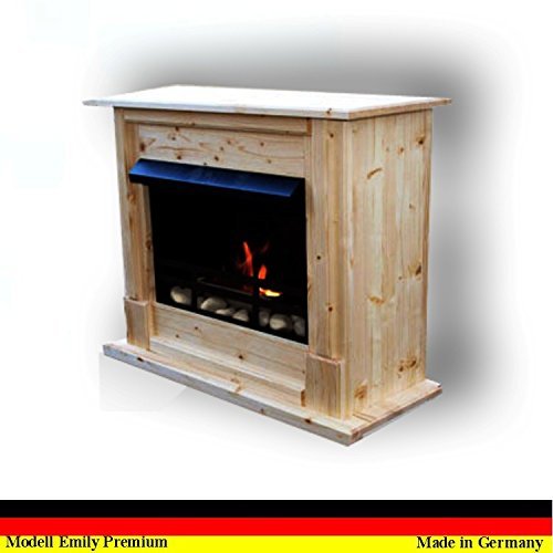 Gel + Ethanol Fire-Places Emily Premium - Inclusive 21-Piece Accessory Set Oak N7