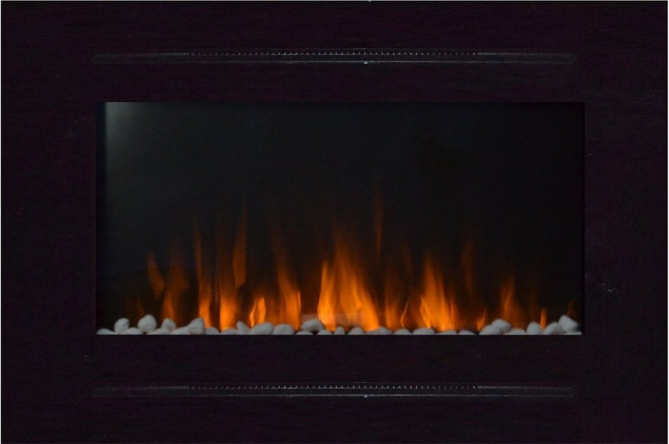 Touchstone 80006 Forte In-Wall Recessed Electric Fireplace, 40 Inch Wide, 1500/750 Watt Heater, Stone Hearth (... N3