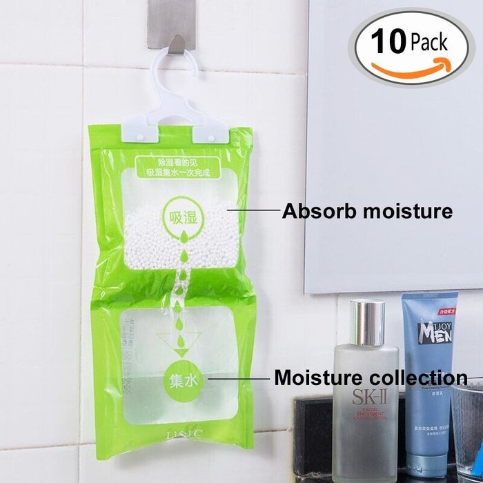 Travelmall Kitchen Bathroom Closet Wardrobe Hanging Hygroscopic Dehumidifier bag Deodorizing Moistureproof Desiccant... N5