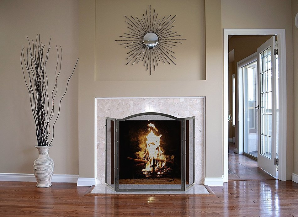 Pleasant Hearth FA990SA Fortna Fireplace Screen N3