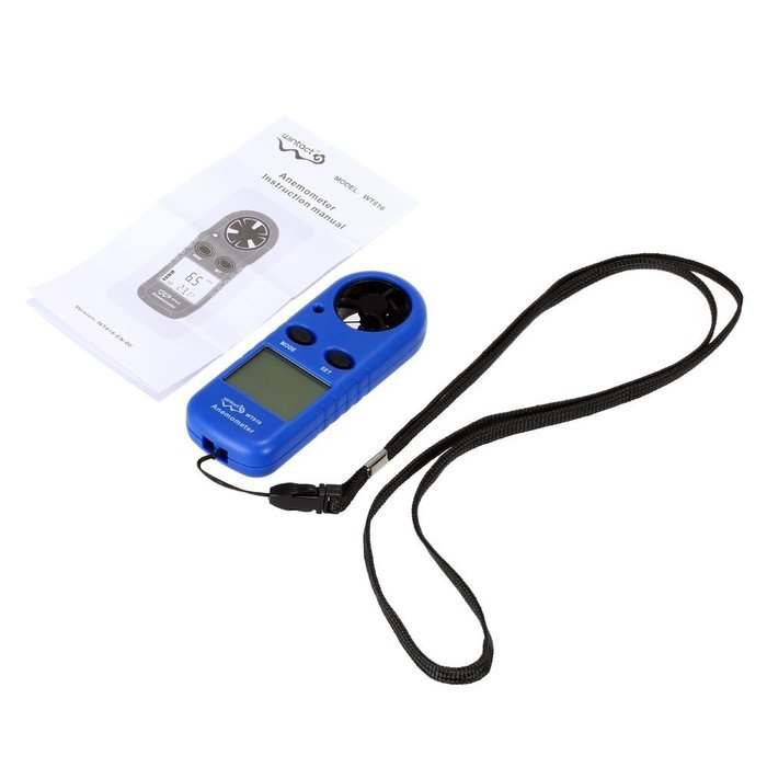 KKmoon Mini Anemometer Wind Speed Air Velocity Temperature Measurement Beaufort Scale Display N3
