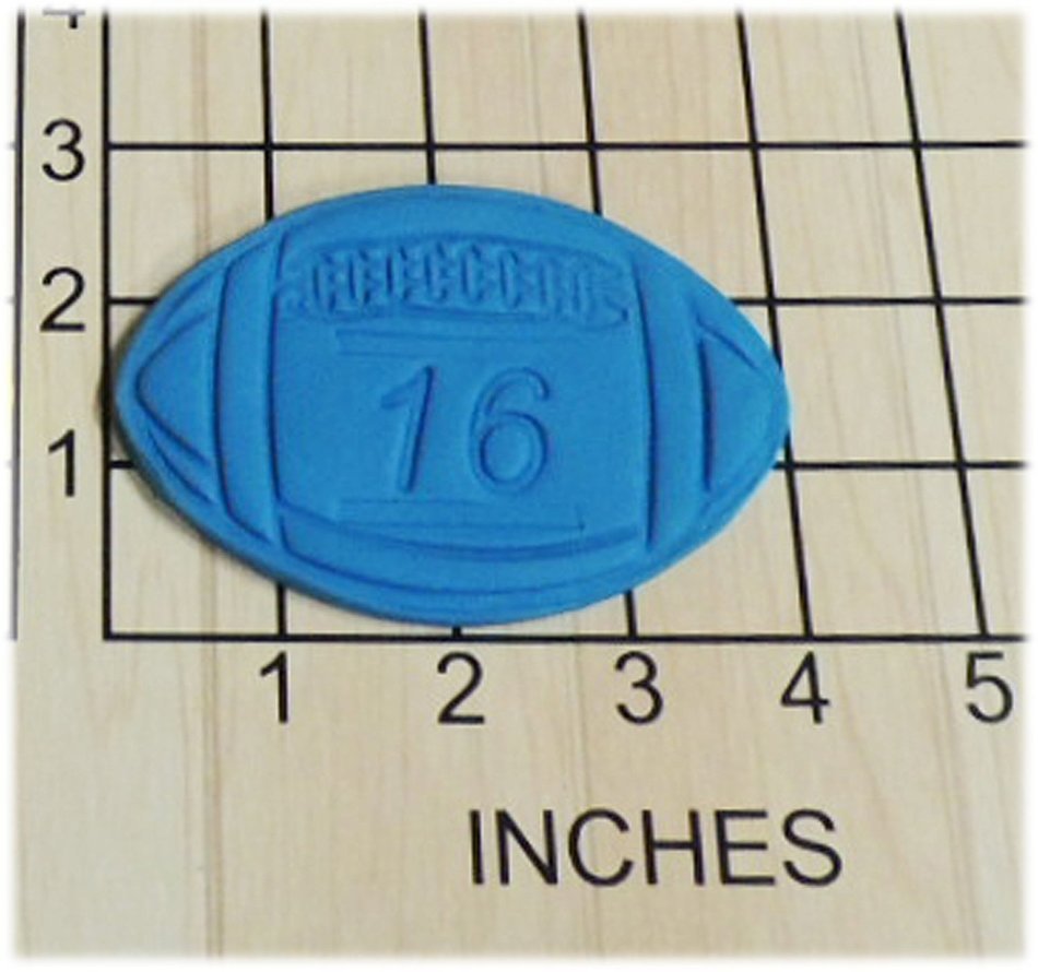 Football with Changeable Number Set Cookie Cutter #1188