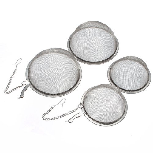 "S Stainless Steel Sphere Locking Tea Ball Strainer" shopping N3