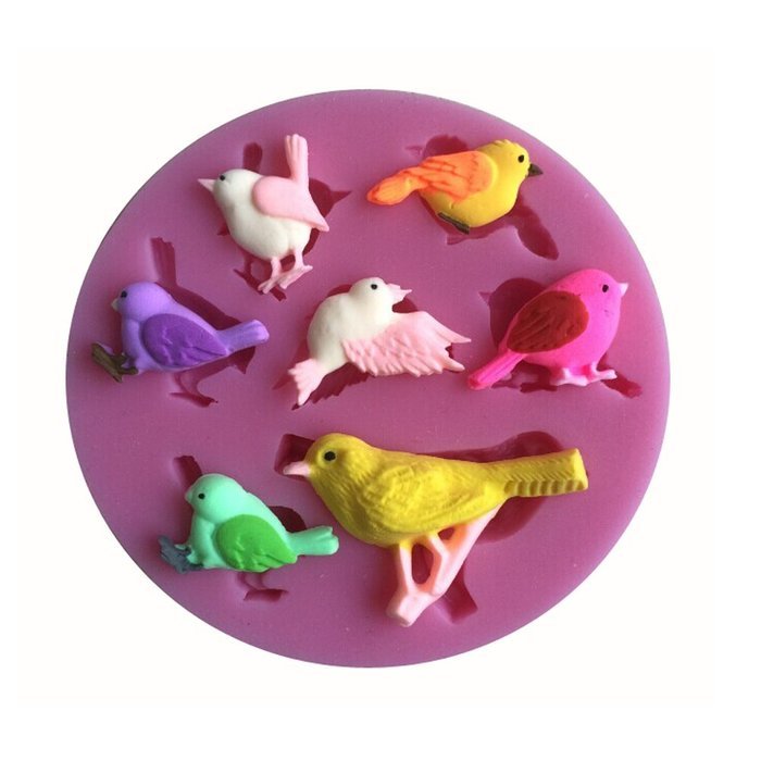 Karen Baking Bird Shape 3D Silicone Cake Mold For Cake Fondant Decorating N2