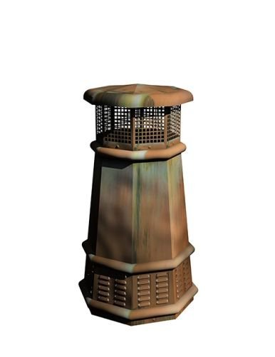 European Copper Chimney Pot - The Queen