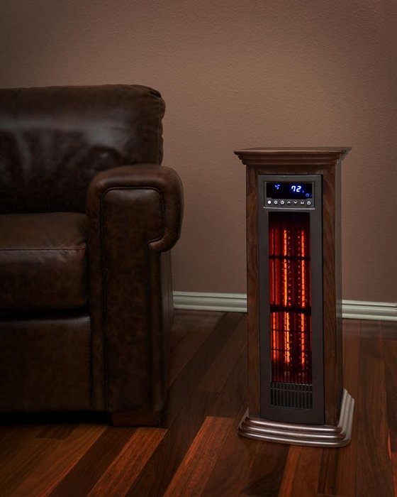 Lifesmart Air Commander Infrared Quartz Tower Heater w/Remote and Ionizer
