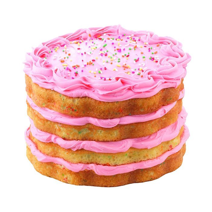 Sweet Creations Scallop Layer Cake Pan Set with Leveling Knife N3