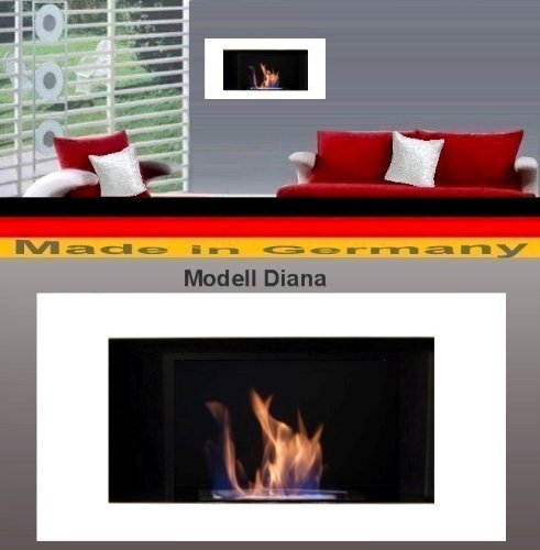Gel + Ethanol Fire-Places Diana Deluxe Fireplace Stove White N5