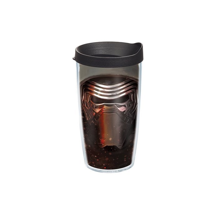 Tervis Tumbler Star Wars Force Awakens Kylo Ren Mask Tumbler with Travel Lid, 16 oz, Clear