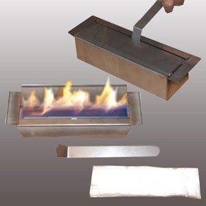 Gel + Ethanol Fire-Places Diana Deluxe Fireplace Stove White N6