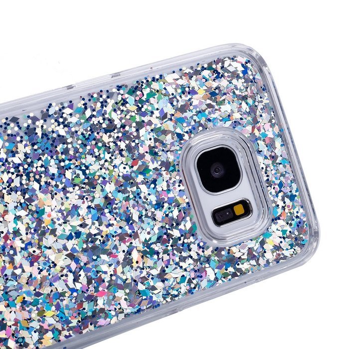 Galaxy S7 Edge Case,Galaxy S7 Edge Liquid Cover,PHEZEN Christmas Tree Santa Claus Design Cool Quicksand Moving... N10