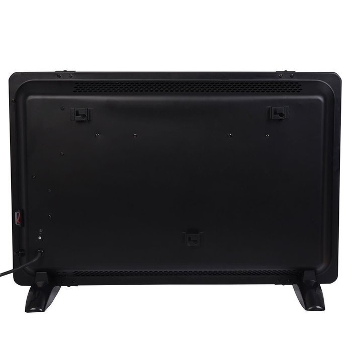 MasterPanel - 1500W LCD Glass Panel Heater Wall Mount Silent Energy Saving Compact Black#TP3297 N5