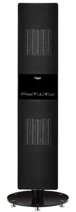 Ozeri OZH1 Dual Zone Oscillating Ceramic Heater and Tower Fan with Adjustable Thermostat and Remote Control N6