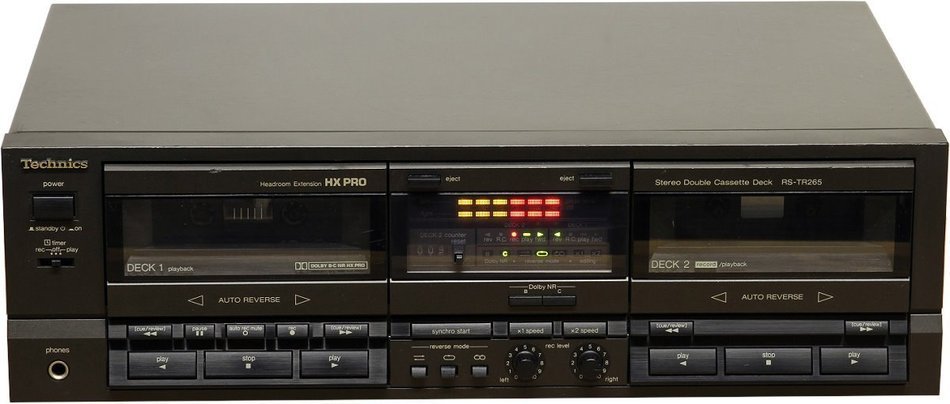 TECHNICS Double Cassette Deck RS-TR265P-K