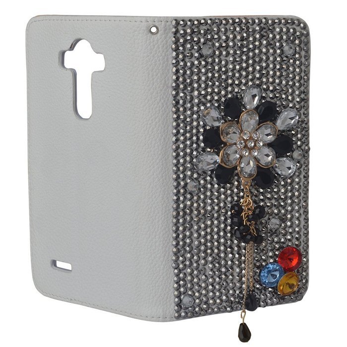 LG V10 Case Yaheeda [Stand Feature] Bling Sparkle Crystal Wallet Case [Diamond Jewel] Premium [Bling Luxury] PU... N17