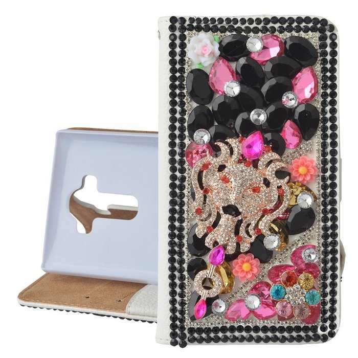 LG V10 Case Yaheeda [Stand Feature] Bling Sparkle Crystal Wallet Case [Diamond Jewel] Premium [Bling Luxury] PU... N19