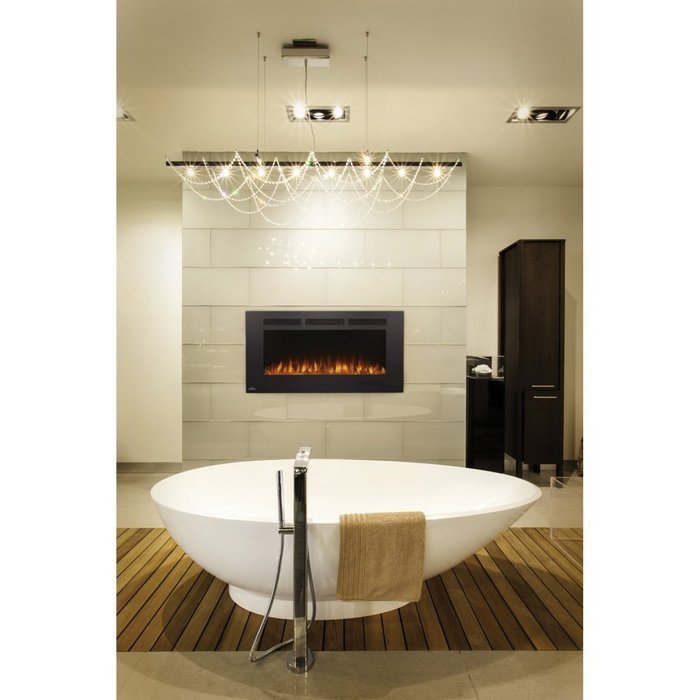 Napoleon Allure Phantom Linear Wall Mount Electric Fireplace with Mesh Screen N3
