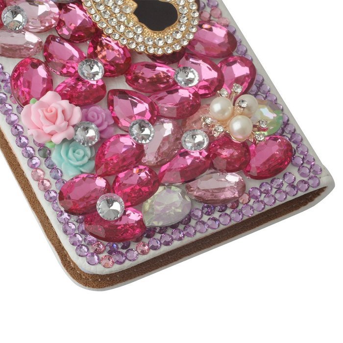 LG V10 Case Yaheeda [Stand Feature] Bling Sparkle Crystal Wallet Case [Diamond Jewel] Premium [Bling Luxury] PU... N22