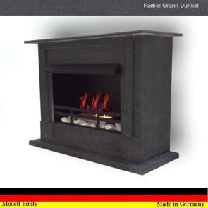 Gel + Ethanol Fire-Places Emily Premium - Inclusive 21-Piece Accessory Set Oak N11