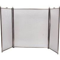 HOMEBASIX C31030AB3L 3-Panel Fire Screen, Antique Brass