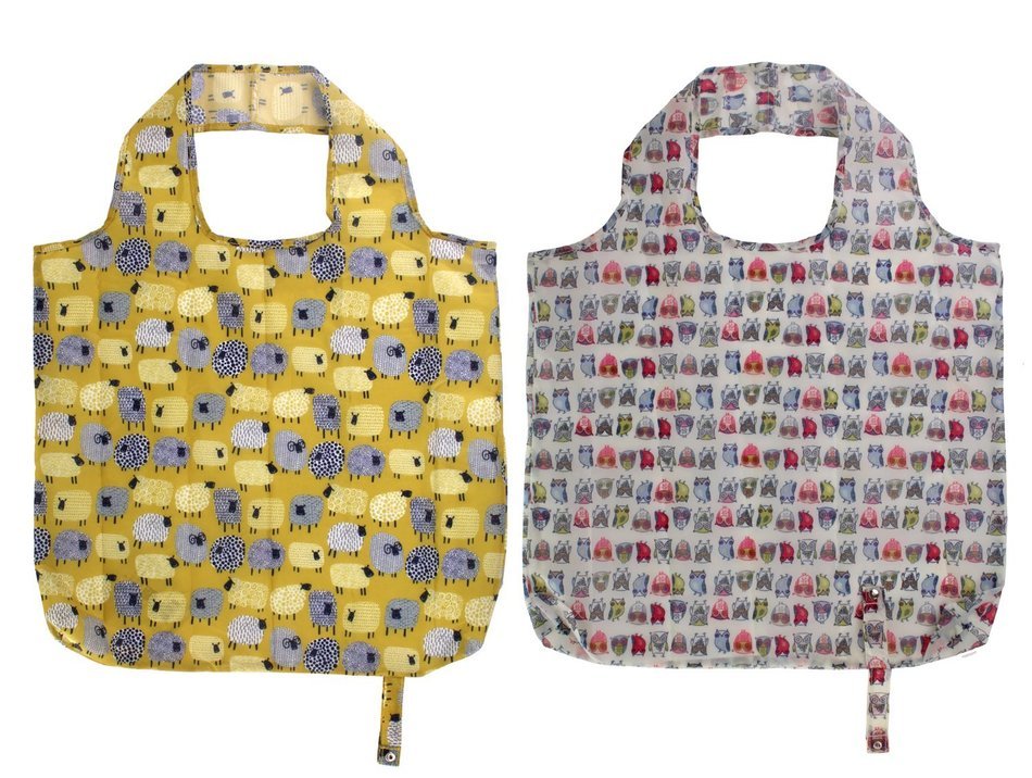 Ulster Weavers Set Of 2 Ulster Weavers Re-Usable Bag With Twitter & Dotty Sheep