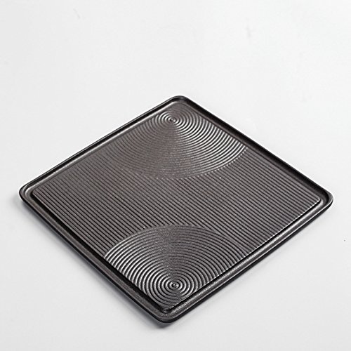 CCWY Tray innovative dry landscape Japanese style black pottery ceramic pot small tea saucers of water storage... N2