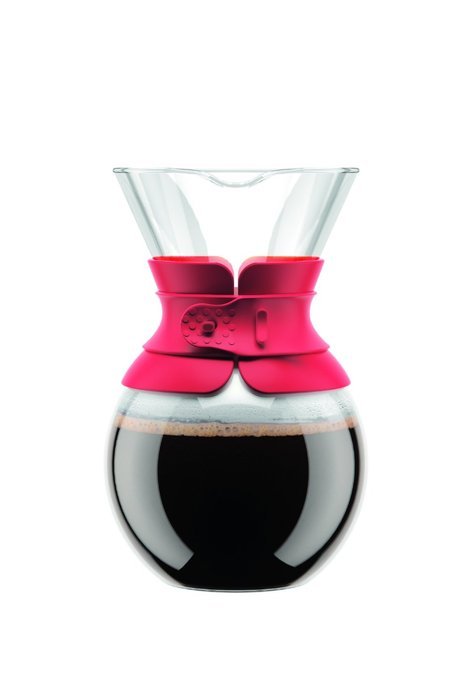 Bodum 11571-109 Pour Over 1 L Coffee Maker with Permanent Filter, 34 oz, Cork Band