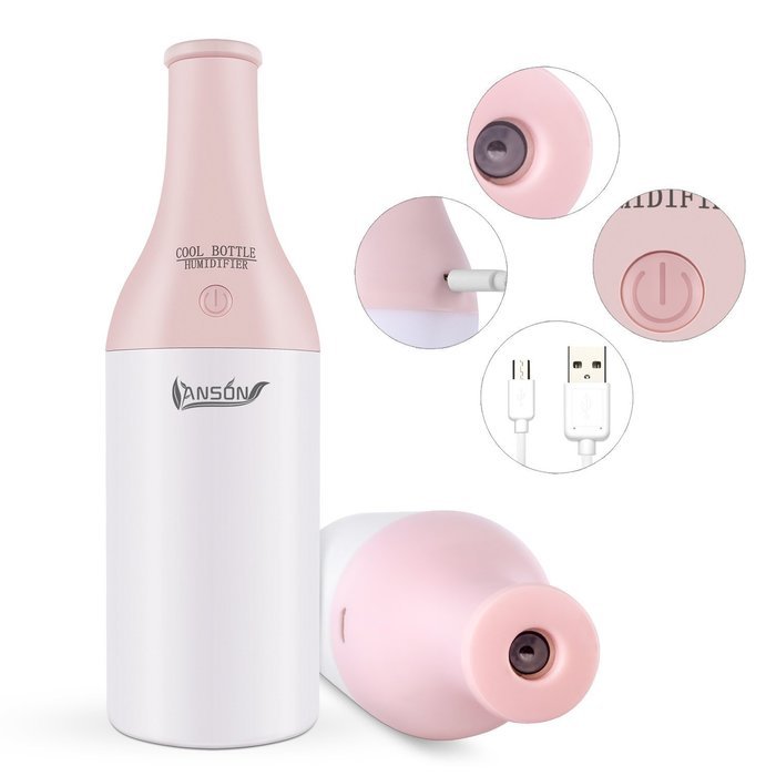 Aromatherapy Essential Oil Diffuser Distiller - ANSON Personal Travel USB Ultrasonic Cool Mist Aroma Humidifier... N4