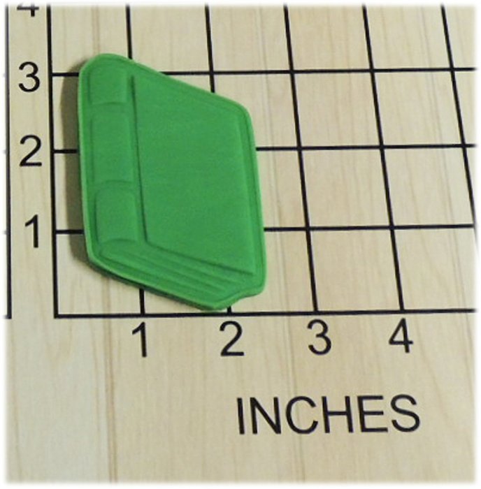 Closed School Book Cookie Cutter and Stamp #1286