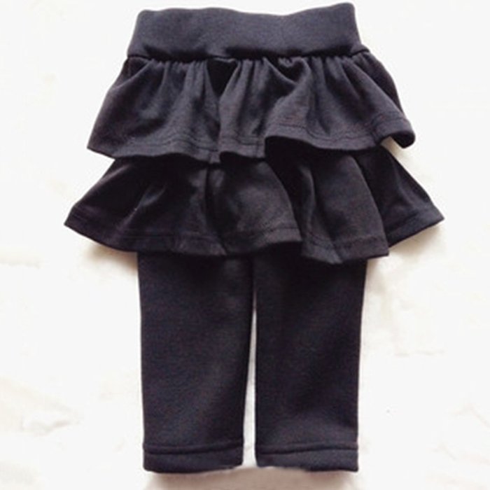 Spritech(TM) Baby Girls New Fashion Add Wool Winter Pure Cotton Layered Dress Tutu Dress Gray N7