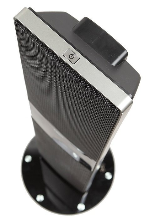 Ozeri OZH1 Dual Zone Oscillating Ceramic Heater and Tower Fan with Adjustable Thermostat and Remote Control N9