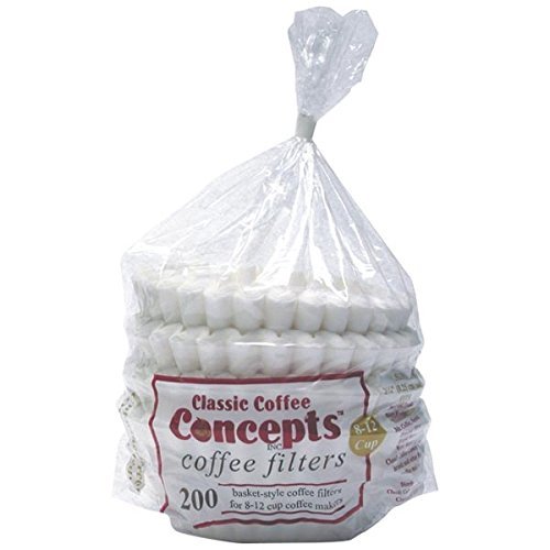 Classic Concepts MF200 8-12 Cup Coffee Filters, 200 ct.