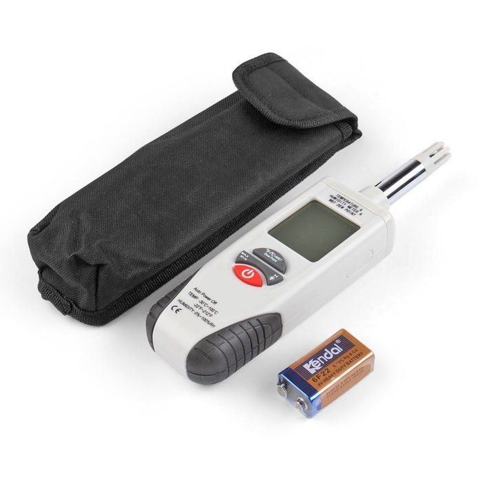 Flexzion Digital Humidity Temperature Meter Mini Hygro Thermometer Hygrometer Tester Tool Handheld With Dew Point... N2