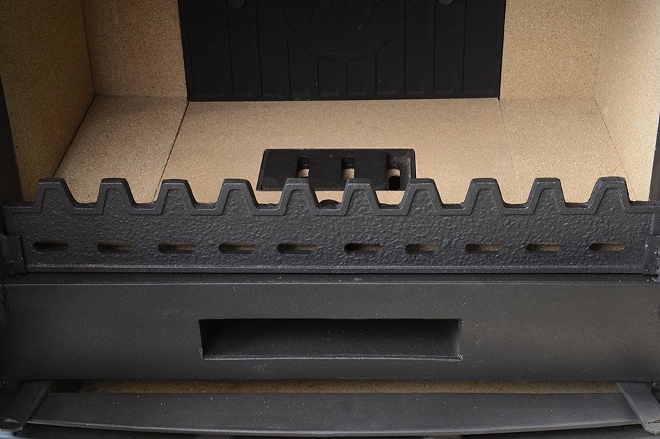 HorseFlame Cast Iron Wood Burning Fireplace Insert HF577IU7 Matt Black N5