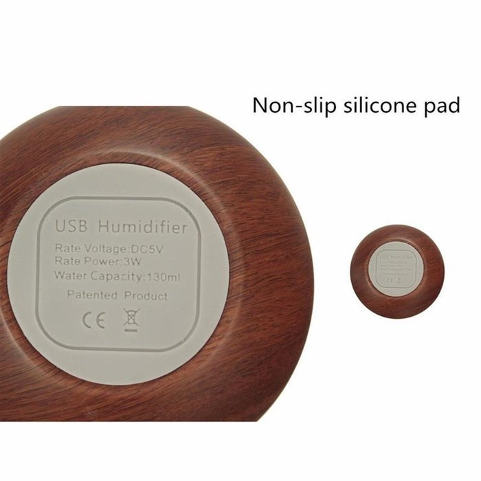 QH Mini Wooden Grain Bamboo Air Diffusers For Office Home Car and Baby N7