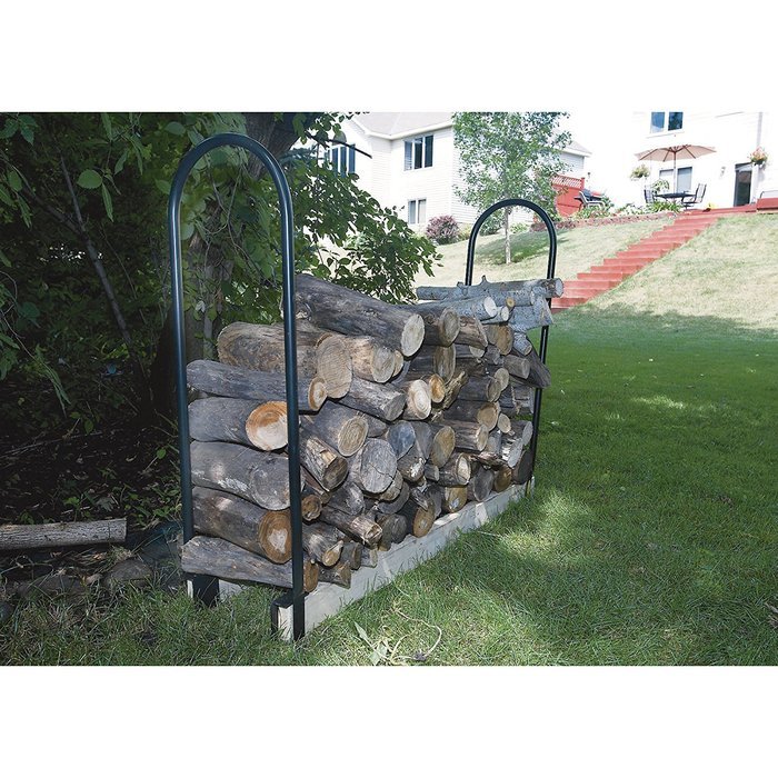 Ironton Steel Wood Rack Log Storage Crib N4