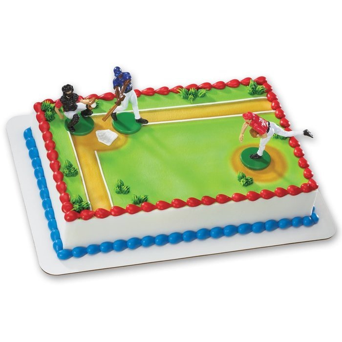 Baseball-Batter Up DecoSet Cake Decoration