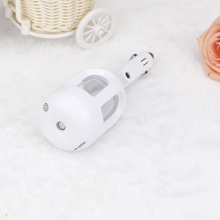 Ecosin Auto Mini Car Humidifier Air Purifier Freshener Travel Car Portable (Black) N8