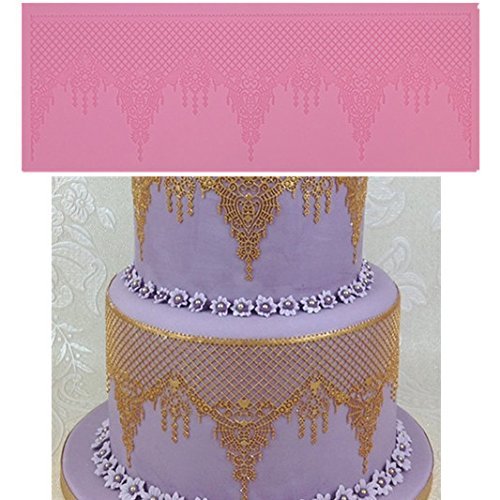Anyana Wedding Decoration 360133mm Fondant Silicone Mold Cake Molds Lace Mat Cooking Tools Kitchen Accessories...