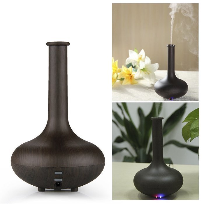 BEW Aromatherapy Diffuser,Wood Grain Cool Mist Ultrasonic Humidifier for Office Home Bedroom Living Room Study... N25