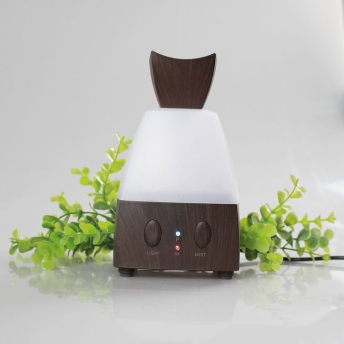 BEW Aromatherapy Diffuser,Wood Grain Cool Mist Ultrasonic Humidifier for Office Home Bedroom Living Room Study... N28