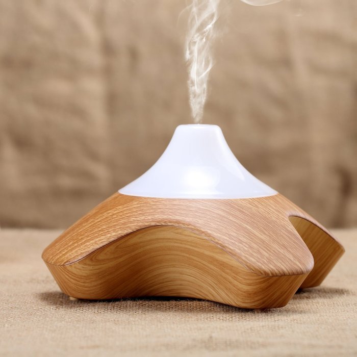 BEW Aromatherapy Diffuser,Wood Grain Cool Mist Ultrasonic Humidifier for Office Home Bedroom Living Room Study... N33