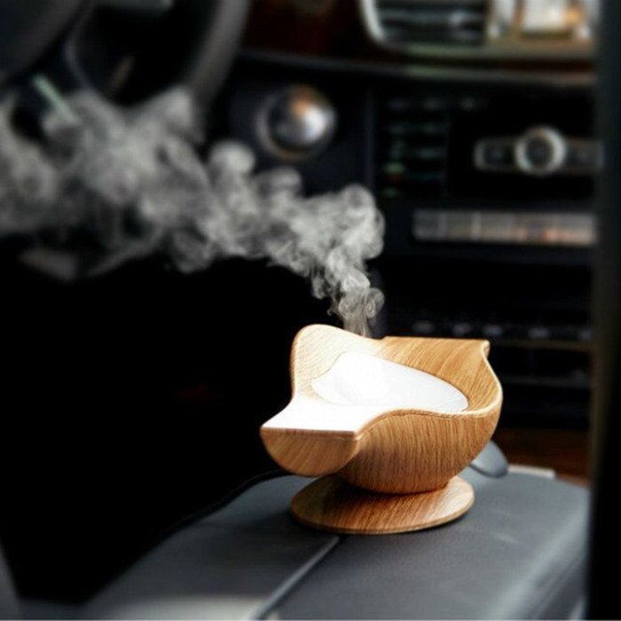 BEW Aromatherapy Diffuser,Wood Grain Cool Mist Ultrasonic Humidifier for Office Home Bedroom Living Room Study... N34