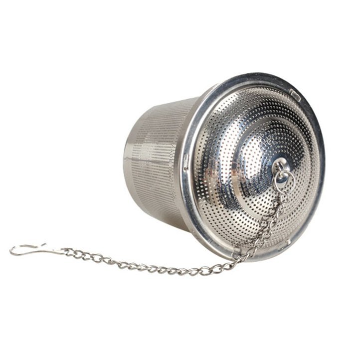 MENGDA Extra Fine Loose Leaf Tea Infuser / Stainless Steel Filter with Extended 7" Chain (1 pack)