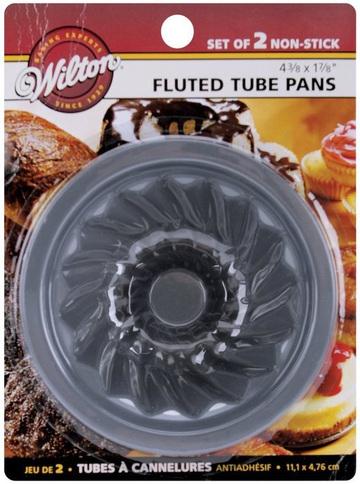 Wilton 2105-1825 Mini Fluted Tube Pan, Set of 2- DIscontinued By Manufacturer